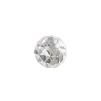 Small -  Clear Glass - Faceted Cupboard Knob – 2cm Diameter